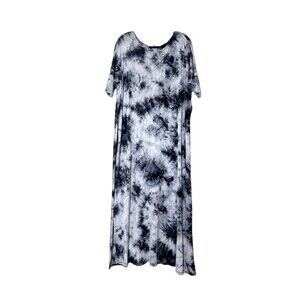 Rae Mode Maxi‎ Dress Side Slits Women Size M Cover Up Boho Coastal Festival